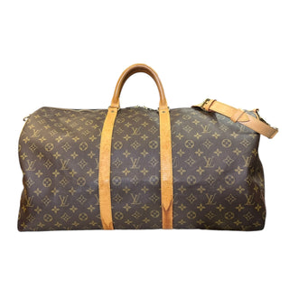 LOUIS VUITTON Monogram Bandouliere Keepall 55 Louis Vuitton
