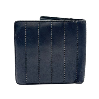 Chanel Black Lambskin Leather Bi Fold Wallet Chanel