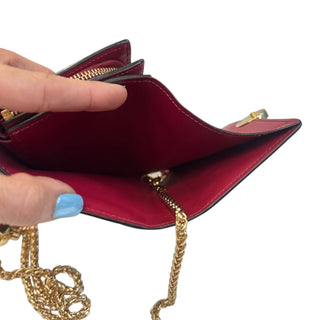 LOUIS VUITTON Monogram Flore Compact Wallet with Added Adjustable Chain Louis Vuitton