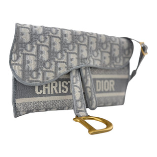 DIOR Navy Oblique Canvas Saddle Waist Bag & Belt (Copy) Dior