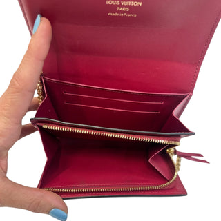 LOUIS VUITTON Monogram Flore Compact Wallet with Added Adjustable Chain Louis Vuitton