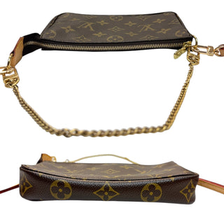LOUIS VUITTON Monogram Coated Canvas Mini Pochette Accessories Louis Vuitton