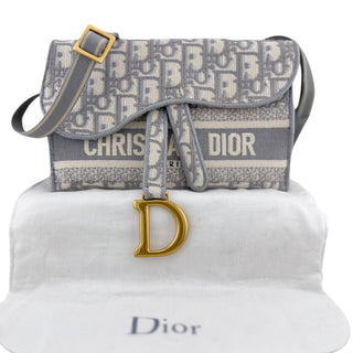 DIOR Navy Oblique Canvas Saddle Waist Bag & Belt (Copy) Dior