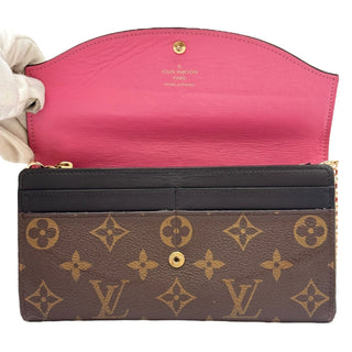 LOUIS VUITTON Monogram Green Tuileries Sarah Wallet with added Gold Crossbody Chain Louis Vuitton