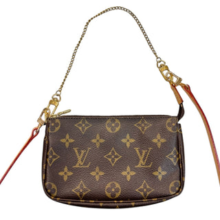 LOUIS VUITTON Monogram Coated Canvas Mini Pochette Accessories Louis Vuitton