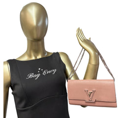LOUIS VUITTON Pink Taurillon Capucines Leather Wallet Louis Vuitton