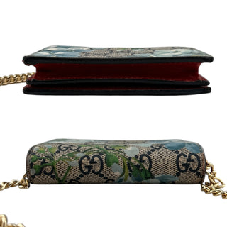 GUCCI Blooms Compact Wallet with Adjustable Chain Gucci