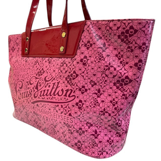 LOUIS VUITTON Pink Leather Cosmic Blossom Tote PM Louis Vuitton