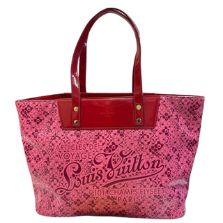 LOUIS VUITTON Pink Leather Cosmic Blossom Tote PM Louis Vuitton