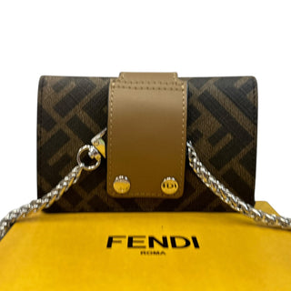 FENDI Zucca Coated Canvas Belt Card Holder FENDI