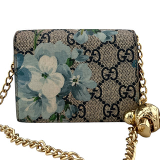 GUCCI Blooms Compact Wallet with Adjustable Chain Gucci