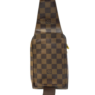 LOUIS VUITTON Damier Ebene Coated Canvas Geronimos Bag Louis Vuitton