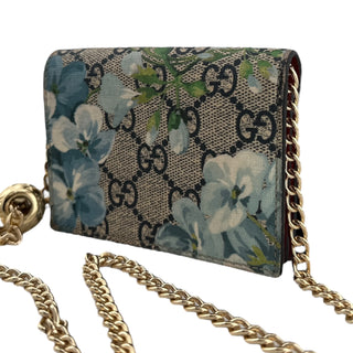 GUCCI Blooms Compact Wallet with Adjustable Chain Gucci