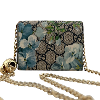 GUCCI Blooms Compact Wallet with Adjustable Chain Gucci