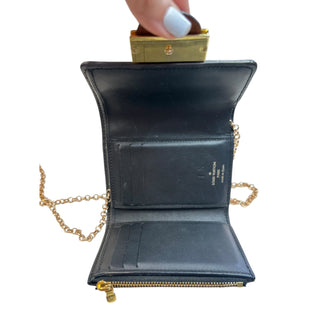 LOUIS VUITTON Monogram Dauphine Compact Wallet with Added Chain Louis Vuitton