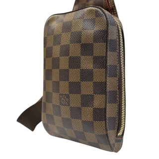 LOUIS VUITTON Damier Ebene Coated Canvas Geronimos Bag Louis Vuitton