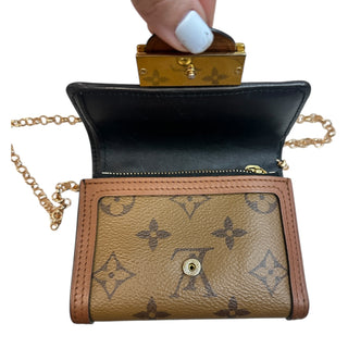 LOUIS VUITTON Monogram Dauphine Compact Wallet with Added Chain Louis Vuitton