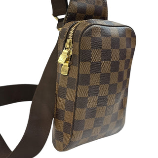 LOUIS VUITTON Damier Ebene Coated Canvas Geronimos Bag Louis Vuitton