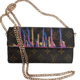 LOUIS VUITTON Monogram Sarah Wallet - CUSTOM Louis Vuitton