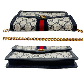 GUCCI Mini Ophidia Clutch with added Chain Gucci