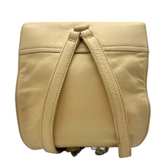 CHANEL Beige Lambskin Timeless Chain Small Backpack Chanel