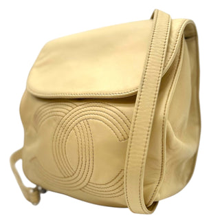 CHANEL Beige Lambskin Timeless Chain Small Backpack Chanel