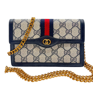 GUCCI Mini Ophidia Clutch with added Chain Gucci