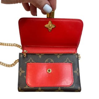 LOUIS VUITTON Monogram Monovere Compact Wallet with Added Chain Louis Vuitton