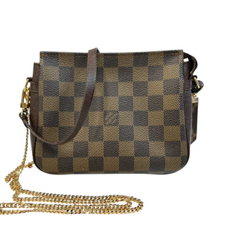 LOUIS VUITTON Damier Ebene Coated Canvas Trousse Pochette Louis Vuitton