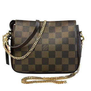 LOUIS VUITTON Damier Ebene Coated Canvas Trousse Pochette Louis Vuitton