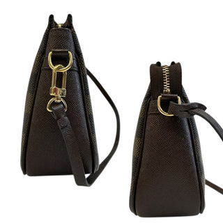 LOUIS VUITTON Damier Ebene Coated Canvas Trousse Pochette Louis Vuitton