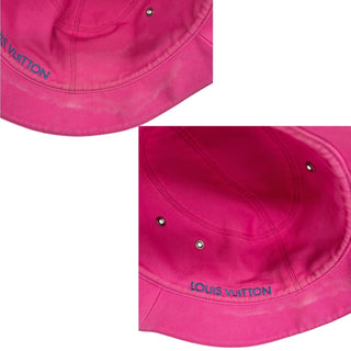 LOUIS VUITTON Denim Monogram Bucket Hat Louis Vuitton