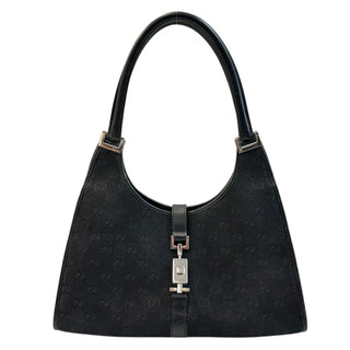 GUCCI Black GG Supreme Canvas Jackie Bag Gucci