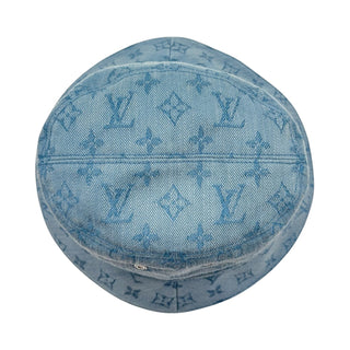 LOUIS VUITTON Denim Monogram Bucket Hat Louis Vuitton