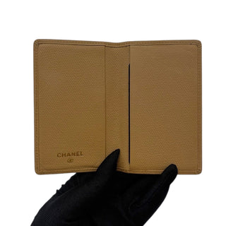 Chanel Beige Caviar Leather Card Holder Prada