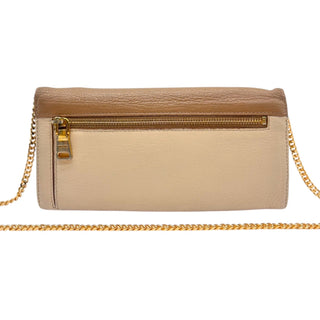 Miu Miu Bi Color Leather Madras Wallet with Chain Prada