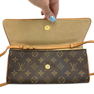 LOUIS VUITTON Monogram Coated Canvas Pochette Twin GM Louis Vuitton