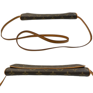 LOUIS VUITTON Monogram Coated Canvas Pochette Twin GM Louis Vuitton