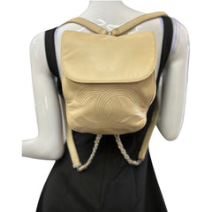 CHANEL Beige Lambskin Timeless Chain Small Backpack Chanel