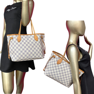 LOUIS VUITTON Damier Azur Neverfull PM Tote Bag Louis Vuitton