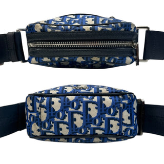 DIOR Oblique Blue Nylon Messenger Bag Dior