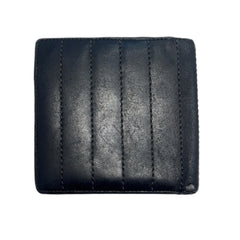 CHANEL Black Leather Bifold Wallet Gucci