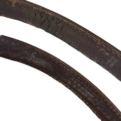 CHANEL Brown Leather Belt 70/28 Chanel