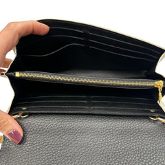 LOUIS VUITTON Tri Colored Taurillon Capucines Leather Wallet with Chain Louis Vuitton