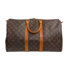 LOUIS VUITTON Monogram Keepall 45 with Strap Louis Vuitton