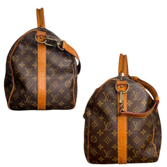 LOUIS VUITTON Monogram Bandouliere Keepall 45 with Strap Louis Vuitton