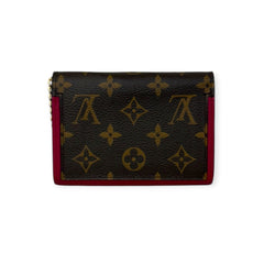 LOUIS VUITTON Monogram Flore Compact Wallet with Added Adjustable Chain Louis Vuitton