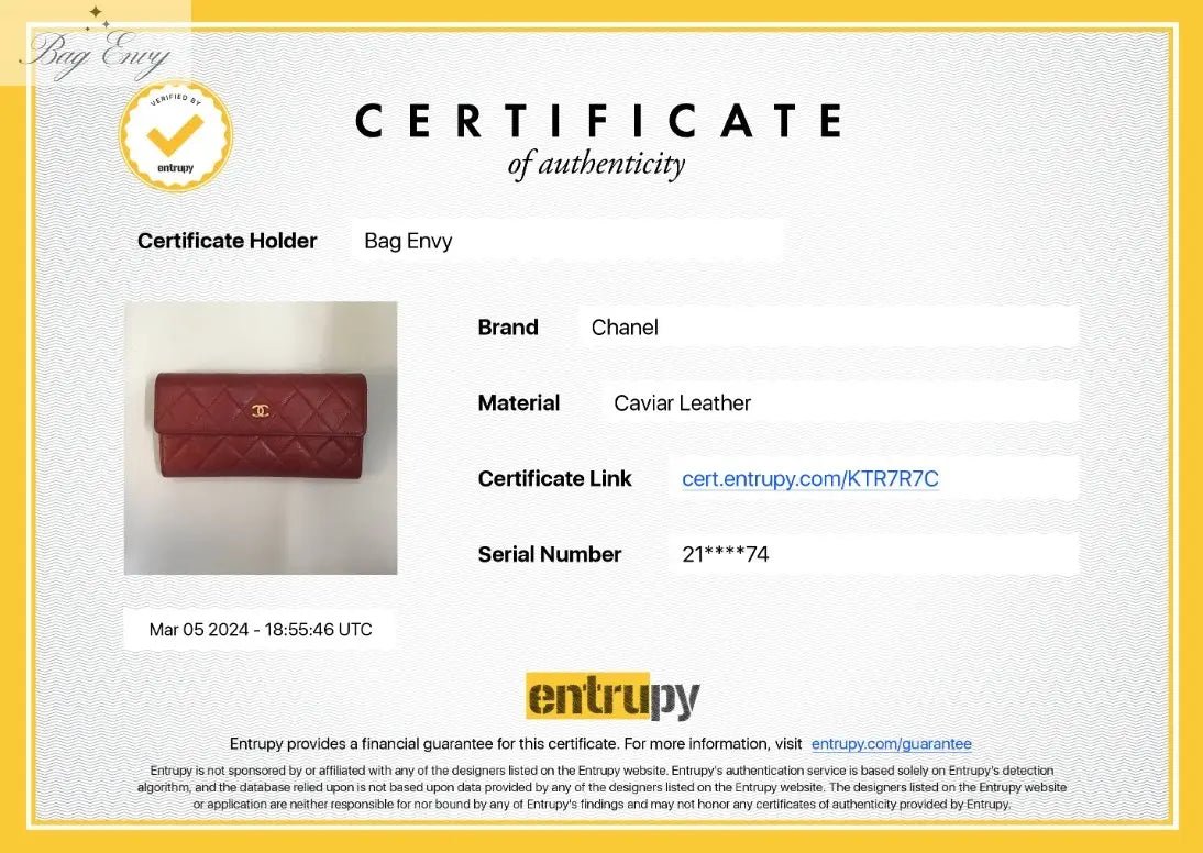 CHANEL Caviar Long Flap Wallet on Chain - Bag Envy