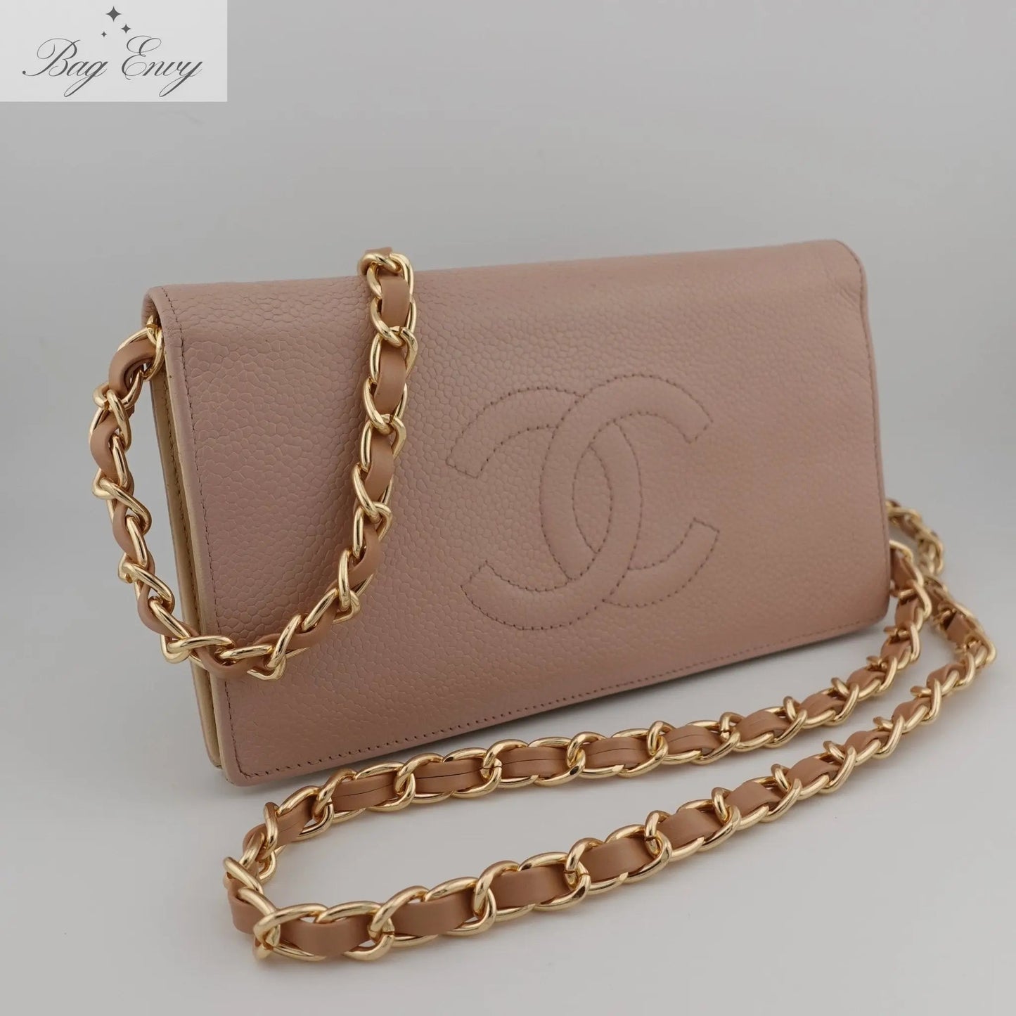 CHANEL Caviar Timeless Bifold Wallet on Chain - Bag Envy
