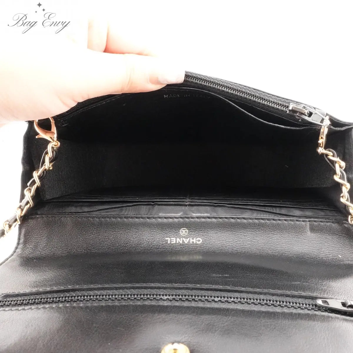CHANEL Caviar Timeless Clutch on Chain - Bag Envy